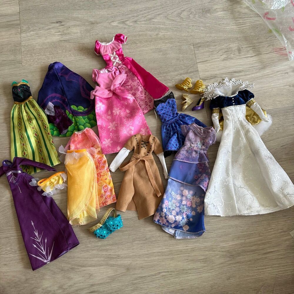 Disney Princesses 11” Doll Dresses Lot
